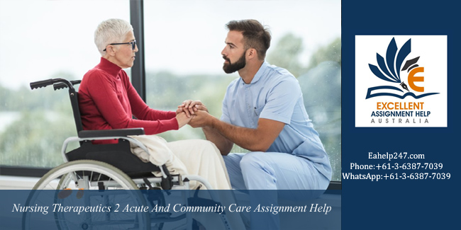 NSN911 Nursing Therapeutics 2 Acute And Community Care Assignment 1